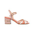 Sandali con tacco a blocco 7 cm rosa arancione e bianco effetto lucido Swish Jeans, Donna, SKU w042001185, Immagine 0